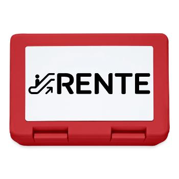 Rolltreppe Rente3 - Brotdose - Rot - Vorne