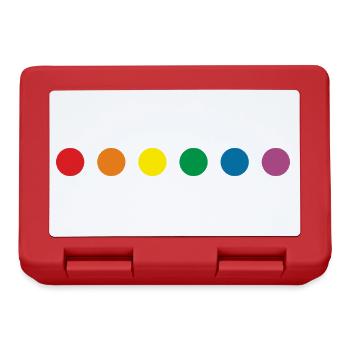 Lgbt rainbow colors - Lunchbox - red - Front