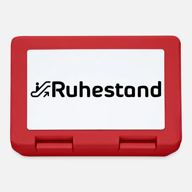 Rolltreppe Rente Ruhestand - Brotdose - Rot