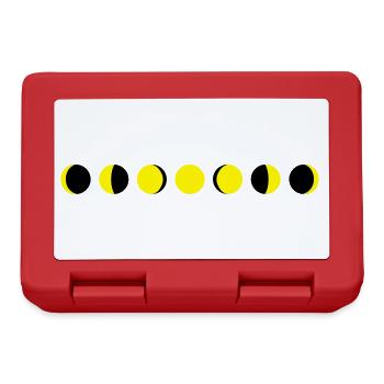 moon, phases of the moon - Lunchbox - red - Front