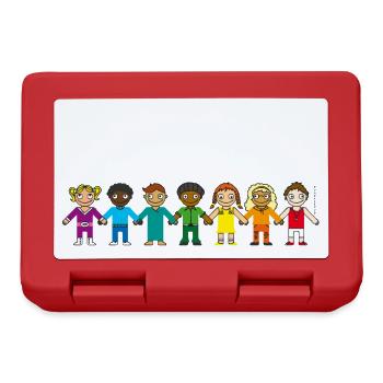 Coupe des enfants RAINBOW Retour à l’école maternelle - Boîte à goûter - rouge - Devant