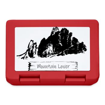 Amoureux de la montagne - Boîte à goûter - rouge - Devant