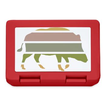 forest dwellers wild boar from the forest eber-sunset - Lunchbox - red - Front