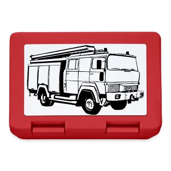 Freiwillige Feuerwehr , Feuerwehrauto , TLF(25) - Brotdose - Rot - Vorne