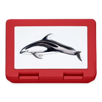 White flank dolphin - Lagénorhynque - Lag - Lunchbox - red - Front