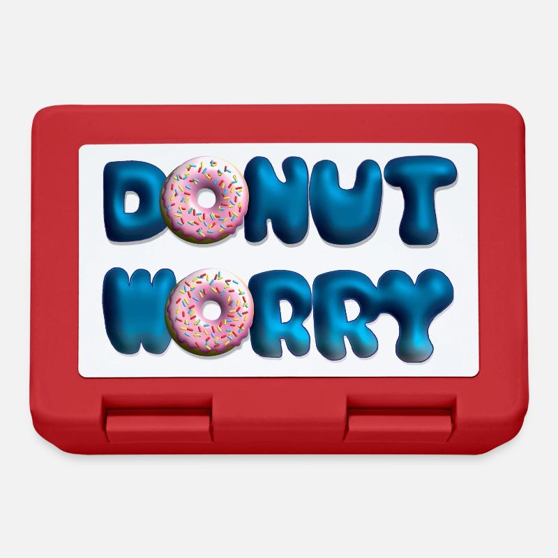 Donut Worry - Brotdose - Rot