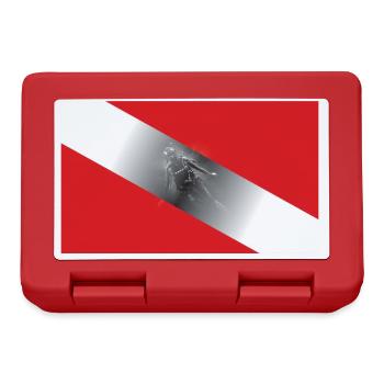 Diving Flagg - Brotdose - Rot - Vorne