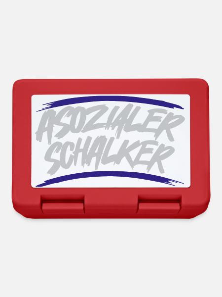 Asozialer Schalker | Gelsenkirchen Schalke - Brotdose - Rot