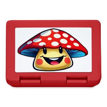 Drôle de petit champignon - Boîte à goûter - rouge - Devant