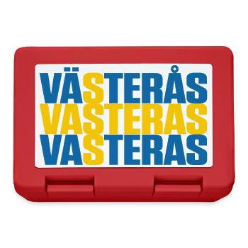 Västerås Drapeau de la Suède - Boîte à goûter - rouge - Devant
