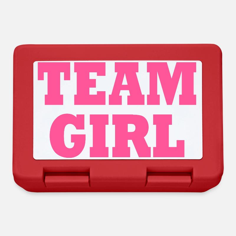 Team girl - Brotdose - Rot