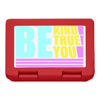 Be Kind Be True Be You Inspirational Self-Love - Lunchbox - red - Front