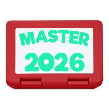 Master 2026 Master's Degree Doctorate Graduation - Lunchbox - red - Front