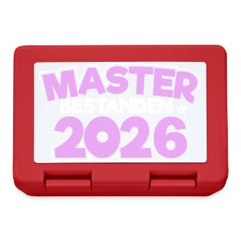 Master 2026 Graduation Graduation - Lunchbox - red - Front