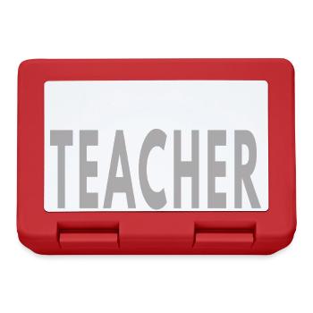 Futur enseignant drôle en rentrée scolaire - Boîte à goûter - rouge - Devant