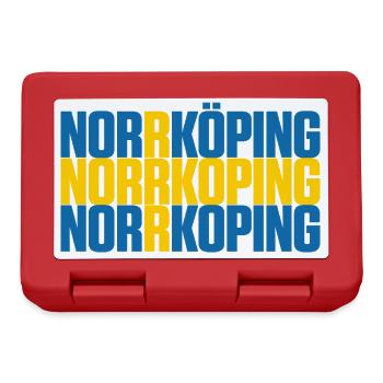 Norrköping Suède Drapeau - Boîte à goûter - rouge - Devant