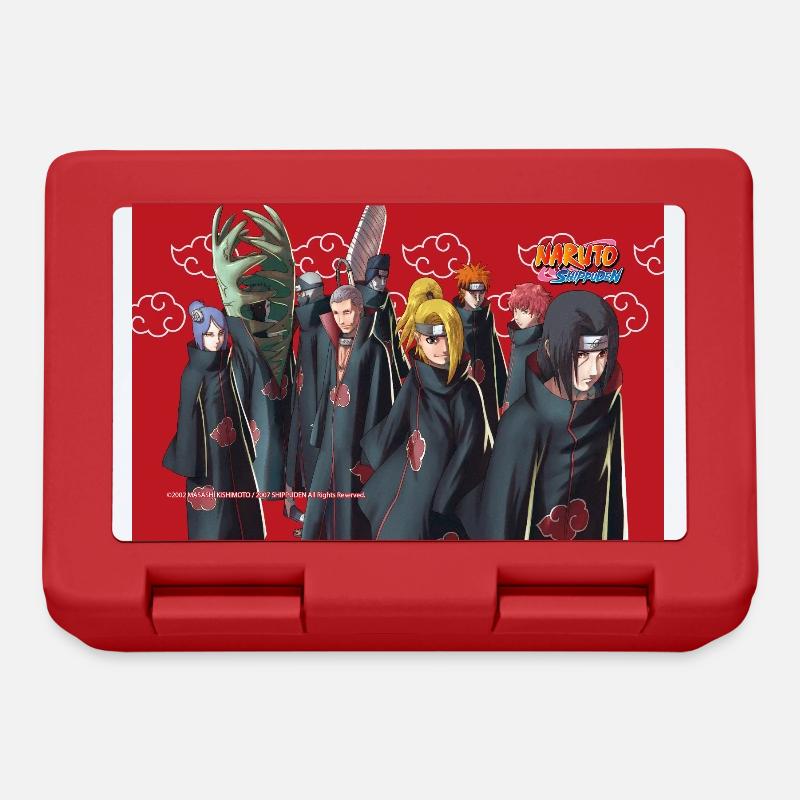 Naruto Shippuden Conception D'Akatsuki - Boîte à goûter - rouge