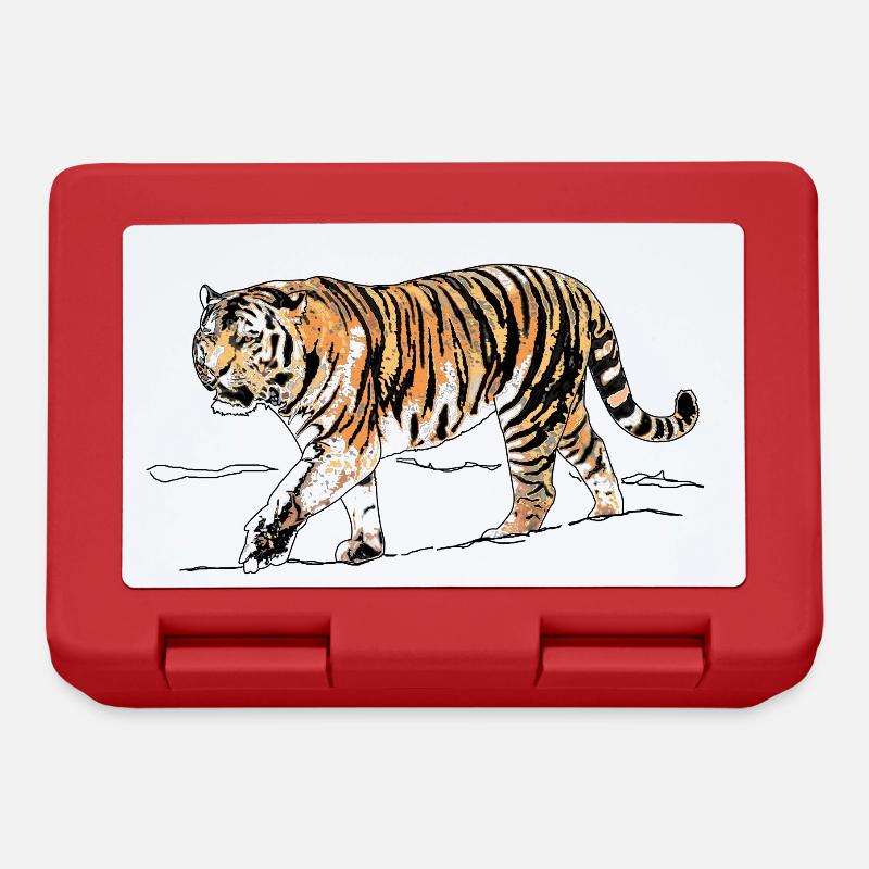 Tiger - Brotdose - Rot