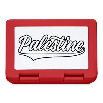 Palestine Baseball-style white-black - Brotdose - Rot - Vorne