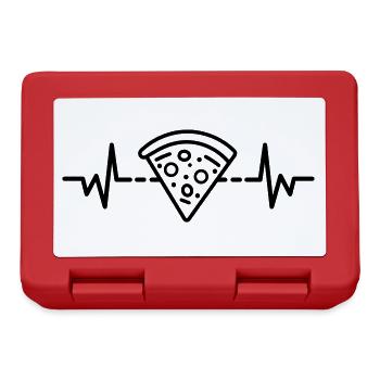 Pizza Heartbeat Pizza Herzschlag - Lunchbox - red - Front