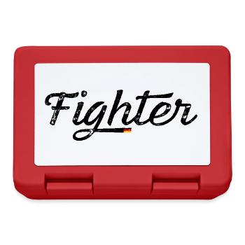 Fighter with German flag - Lunchbox - red - Front