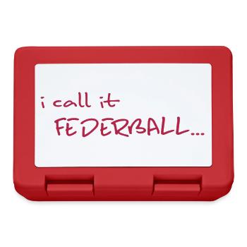 Badminton player badminton crossminton - Lunchbox - red - Front