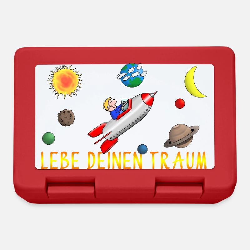 Live your dream - Lunchbox - red