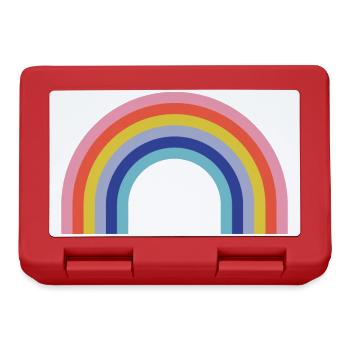 Arc-en-ciel - Boîte à goûter - rouge - Devant