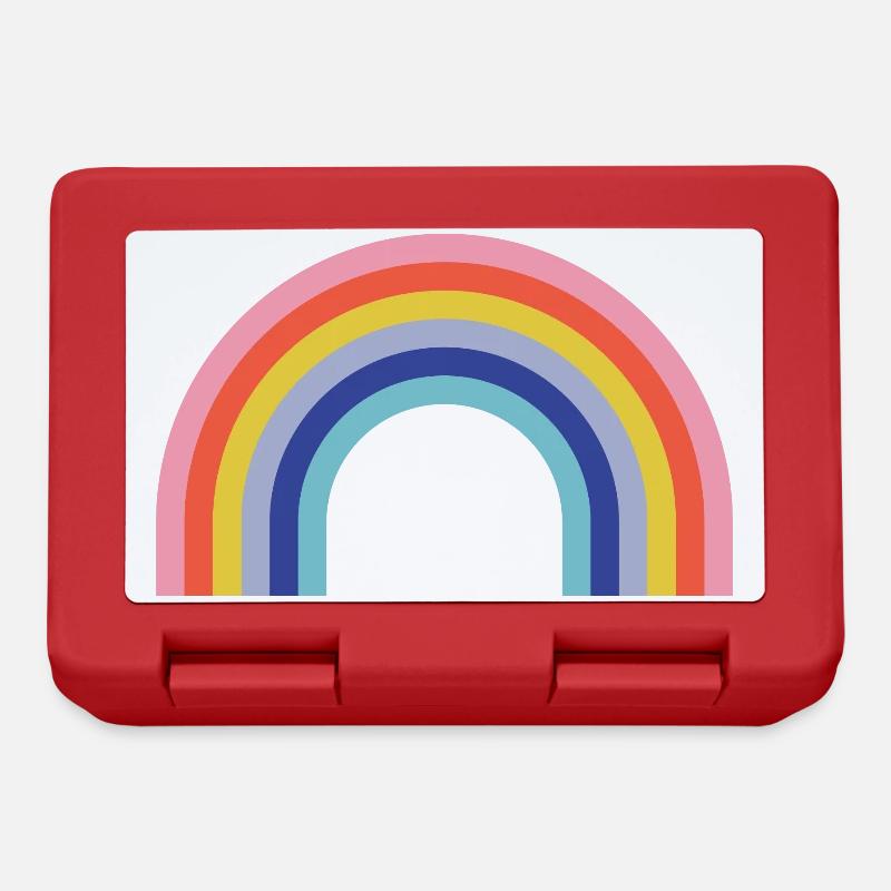 Regenbogen - Brotdose - Rot