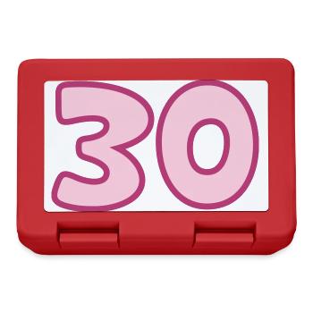 30th birthday 30 years - Lunchbox - red - Front