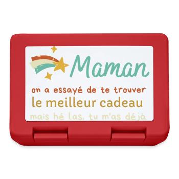 Maman Cadeaux Humour Fête des mères Anniversaire - Lunchbox - red - Front