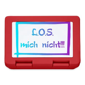 L.O.S mich nicht! - Brotdose - Rot - Vorne