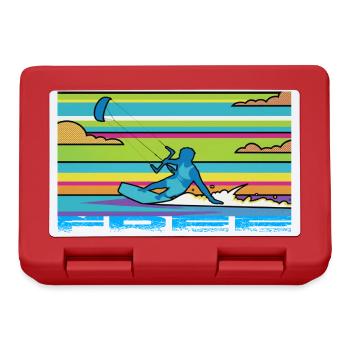 Le kitesurf - Boîte à goûter - rouge - Devant