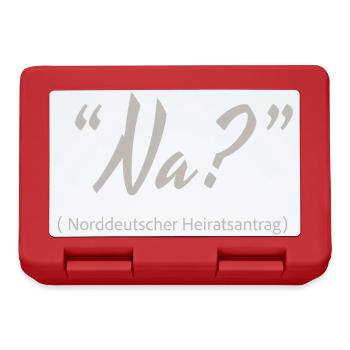 Demande en mariage de l’Allemagne du Nord ? Alors ? - Boîte à goûter - rouge - Devant
