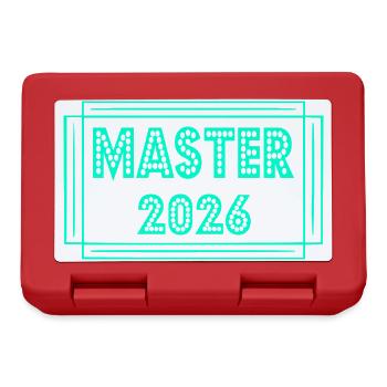 Studium Abschluss 2026 Master - Brotdose - Rot - Vorne