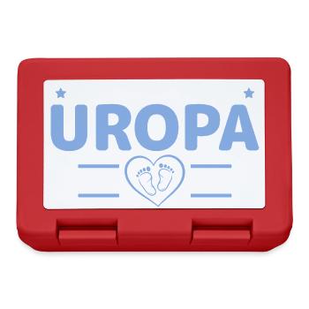 Befördert zum Uropa 2027 – Babyparty Geschenk - Brotdose - Rot - Vorne