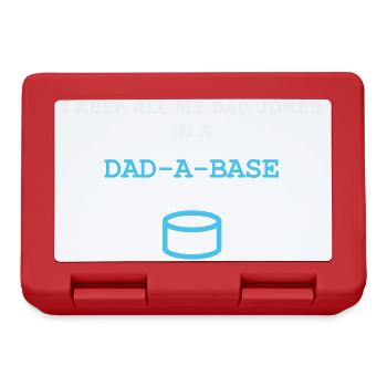 Blague drôle de papa - Je garde toutes mes blagues de papa dans un papa - - Boîte à goûter - rouge - Devant