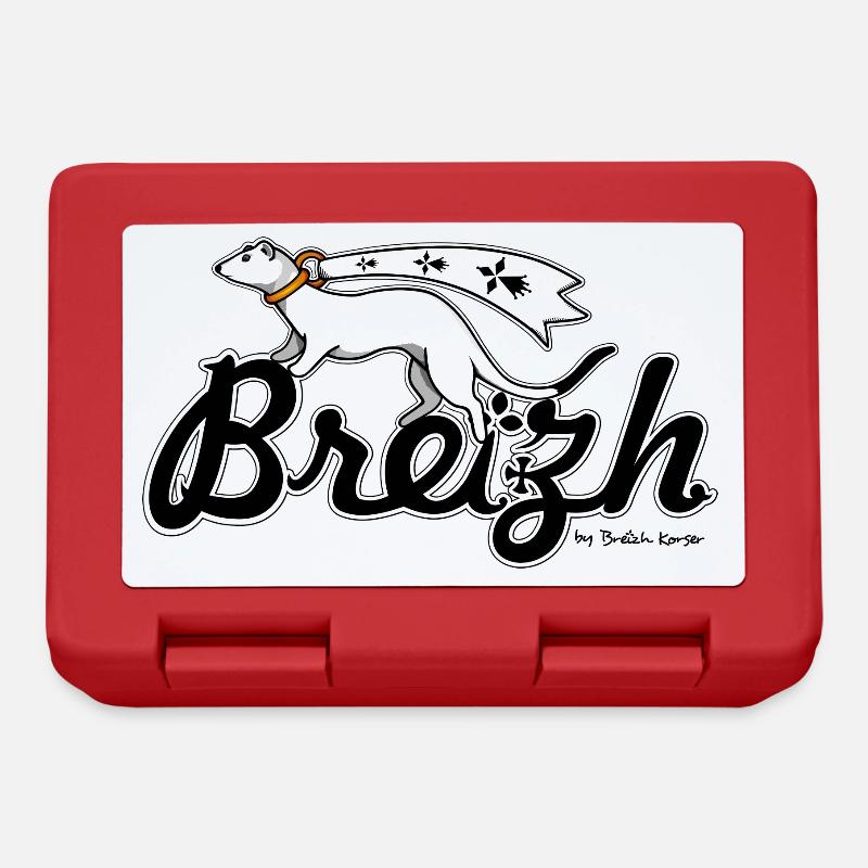 Breizh (Bretagne) - Boîte à goûter - rouge