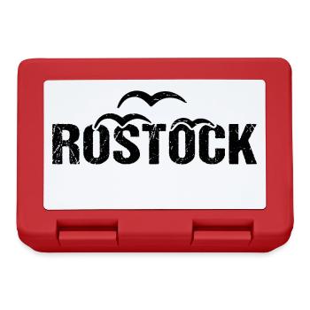 Rostock Ostsee Hansestadt Rostock - Brotdose - Rot - Vorne