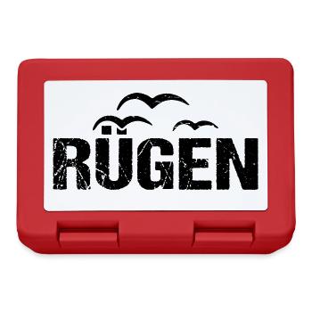 Rügen Ostsee Insel Möwen - Brotdose - Rot - Vorne
