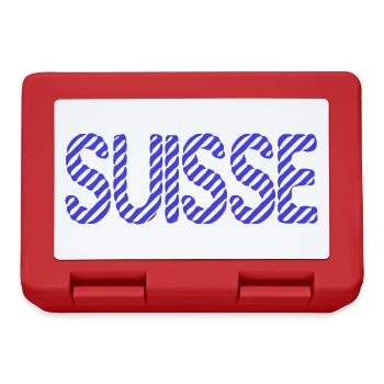 SUISSE. PAYS. GENEVE. SUISSE. HUMOUR. PAYS - Boîte à goûter - rouge - Devant