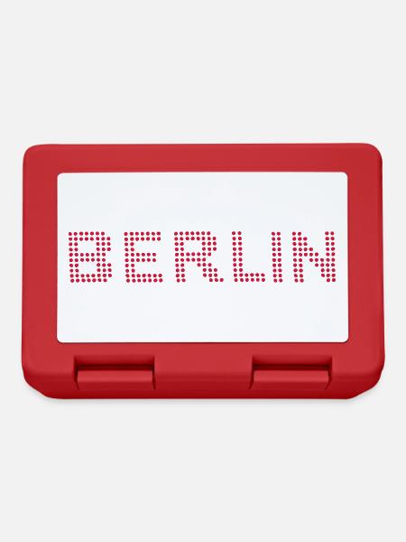 BERLIN Dot font - Lunchbox - red