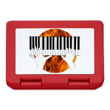 Piano Hands Fire and Flame - Lunchbox - red - Front