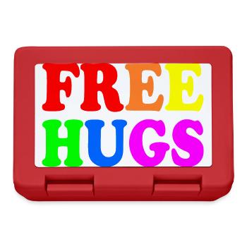 Free hugs - Lunchbox - red - Front