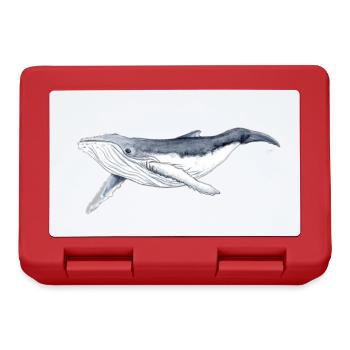 Baby humpback whale - Baleine - Lunchbox - red - Front