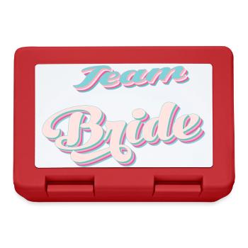 Braut-Team team bride Junggesellinnenparty - Brotdose - Rot - Vorne