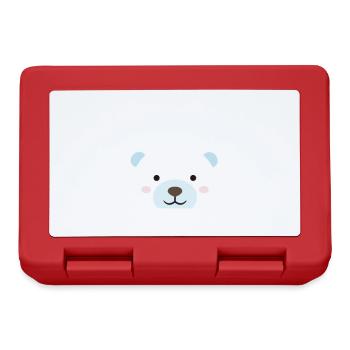 Melting Polar Bear Portrait - Lunchbox - red - Front