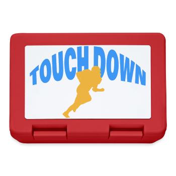 TOUCH DOWN - Brotdose - Rot - Vorne