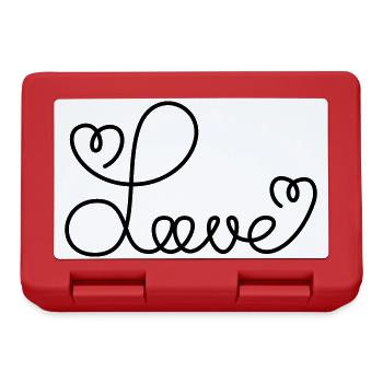 Love - Lunchbox - red - Front