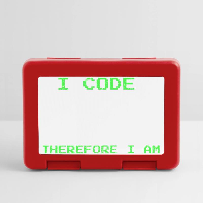 I Code Therefore I Am – Funny Developer Tee Lunchbox
